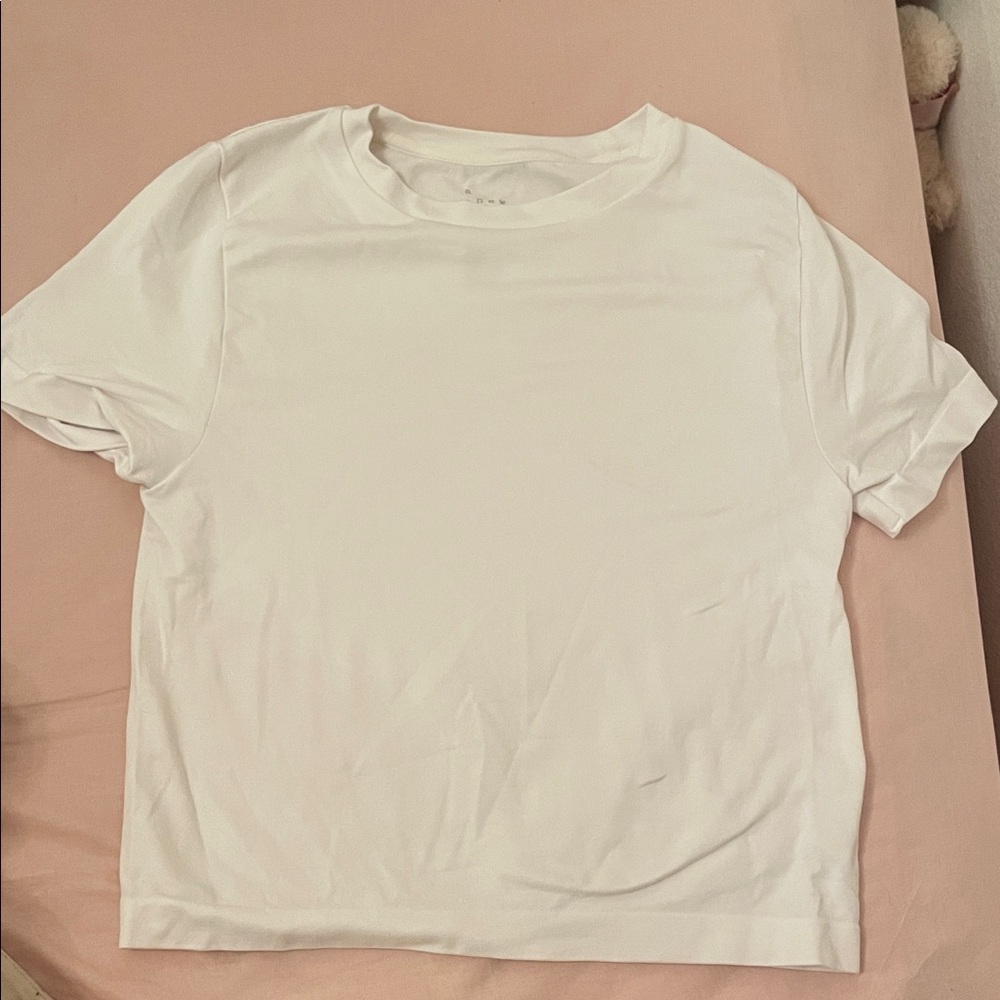 a new day White Short Sleeve Tee